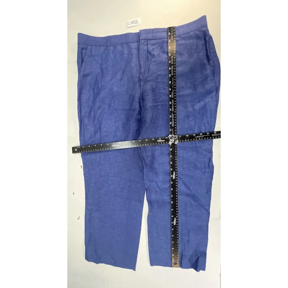 Banana Republic Avery Blue Linen Blend Straight Leg Pants‎ Mens 37x26